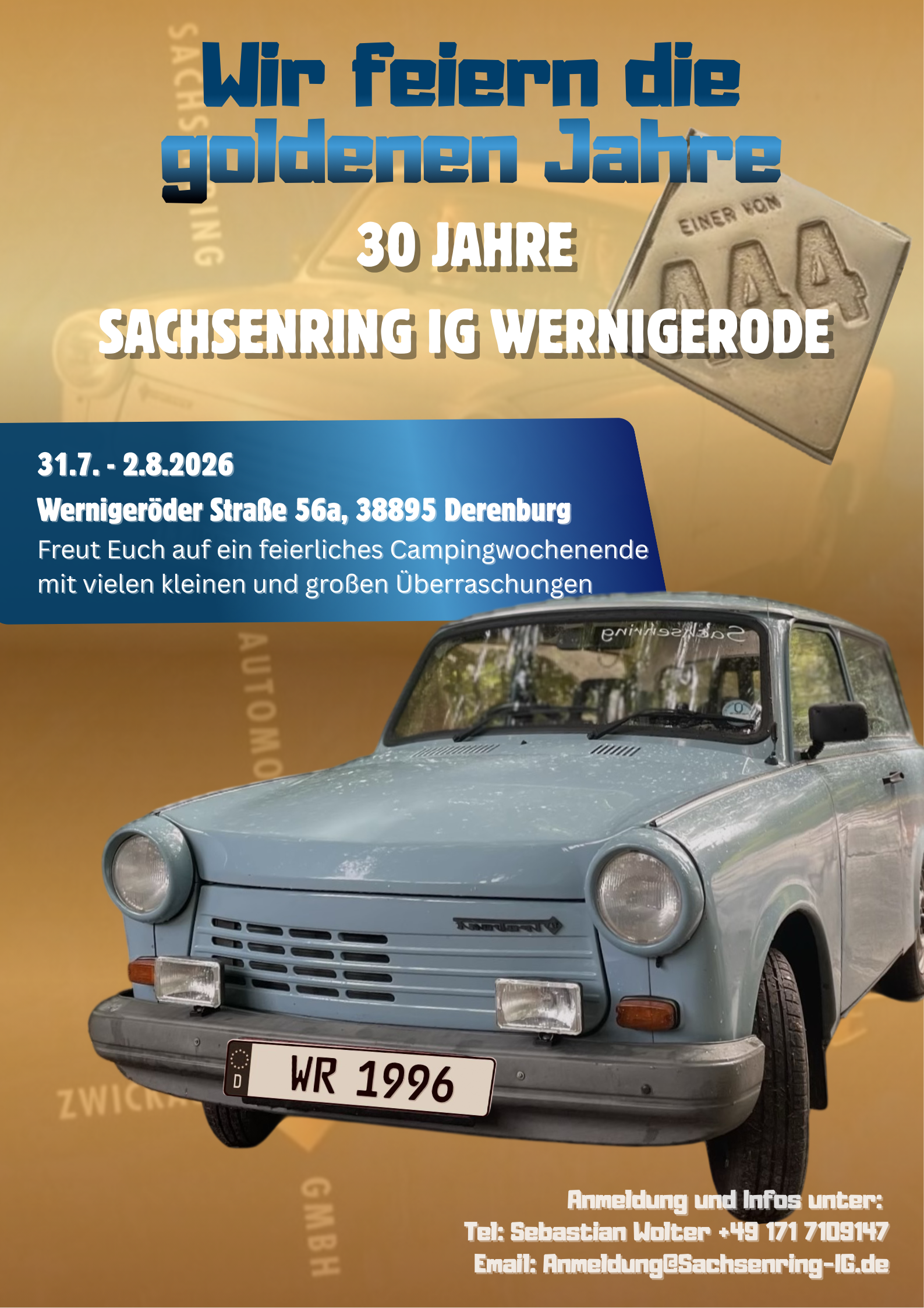 Flyer 30 Jahre Sachsenring IG Wernigerode